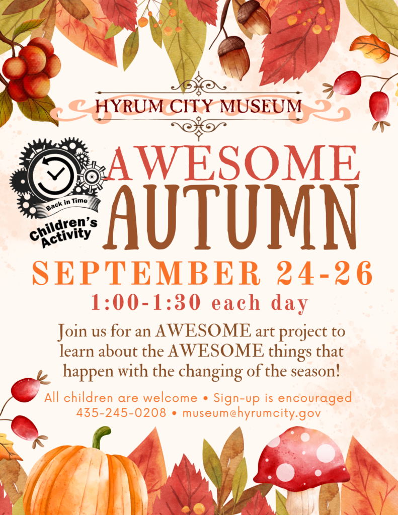 Back-in-Time September 24, 25, & 26